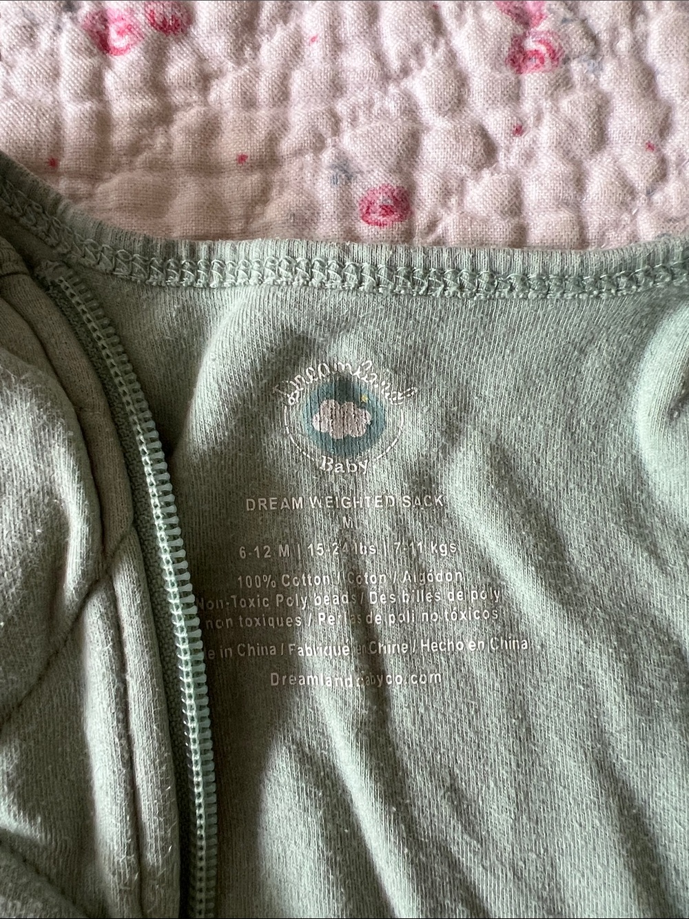 Dreamland baby weighted sleep sack size medium - Picture 2 of 5